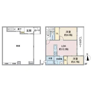 PLUM植田東の間取り