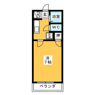 リバーサイドジュネスB棟【2階】の間取り