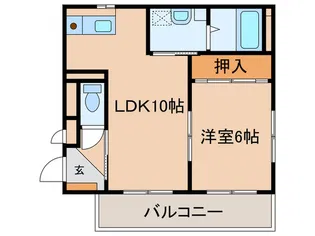 クリスタル大地【1階】の間取り