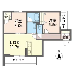 【新築】フローラルスクエア【SHM】【2階】の間取り
