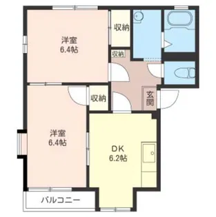 サンドゥエルF棟【2階】の間取り