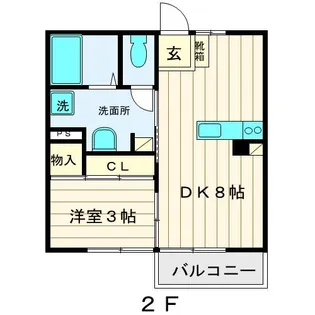 エスポワールS【2階】の間取り