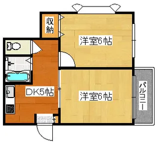 大阪府大阪市西成区南津守4【マンション】の間取り