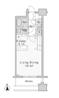レジディア西麻布【5階】の間取り