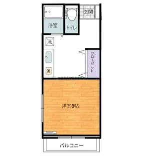 レジデンスヤマモト【2階】の間取り