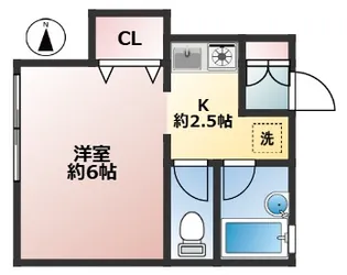 シーサイドニシ【1階】の間取り