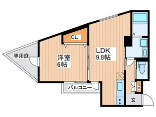 アリーナ大池【1階】の間取り