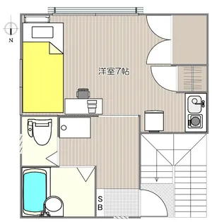 コーポ中島【2階】の間取り