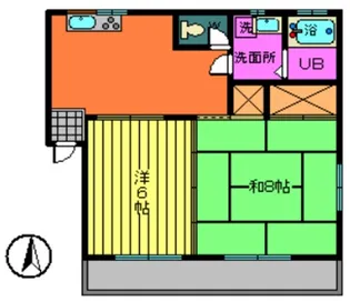 福島県郡山市安積町荒井字萬海【アパート】の間取り