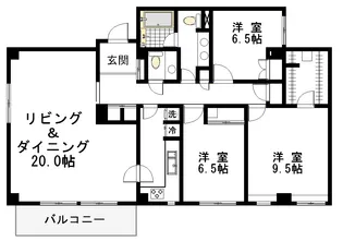 アーケディアヒルズ【3階】の間取り