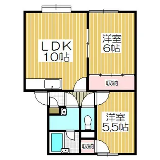 アリコベールA棟【1階】の間取り