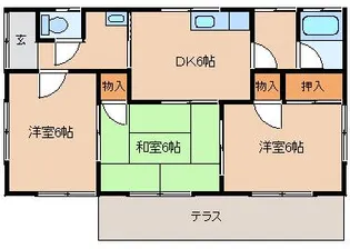 宮城県柴田郡大河原町字東原町【一戸建】の間取り