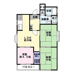 ラ・セーヌ本山【3階】の間取り