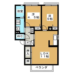 サンハイム東大垣 C【2階】の間取り