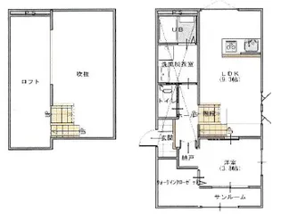 アーバンキューブ・ドエルA【2階】の間取り