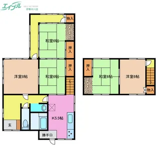 三重県津市久居西鷹跡町【一戸建】の間取り