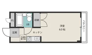 シャトー衆楽【2階】の間取り