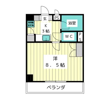 リブローネ南山【3階】の間取り