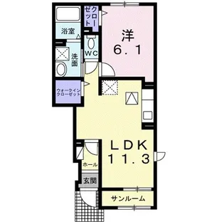 アリエッタ【1階】の間取り