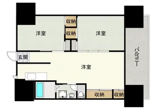 広瀬町コート【8階】の間取り