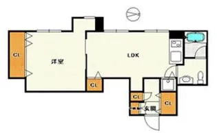 北堀江1番館【6階】の間取り