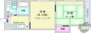 レインボープログレス千葉【2階】の間取り