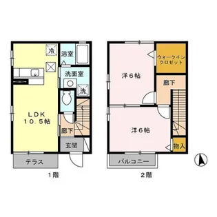メゾンプレジール Cの間取り