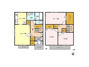 長野県松本市桐3【一戸建】の間取り