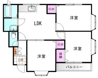 アネックス21宮子D【1階】の間取り