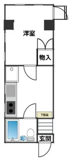 ニュー青江マンション【4階】の間取り