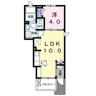 ビオーラ幸【1階】の間取り