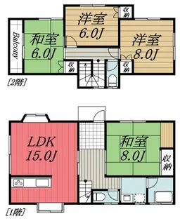 千葉県市原市安久谷【一戸建】の間取り