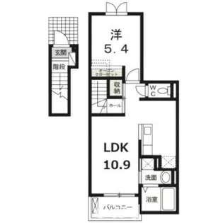 群馬県高崎市和田多中町【アパート】の間取り