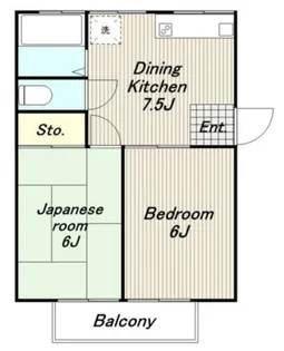 白百合荘【2階】の間取り