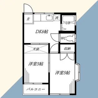 エクシヴ衣笠【2階】の間取り