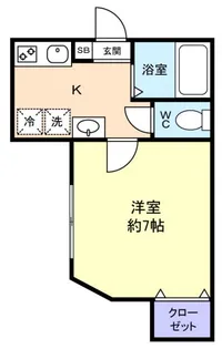 サウスアロー【1階】の間取り