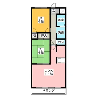 グランドヒルズ本宮新町【3階】の間取り