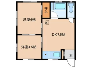 フォレスト牛浜【2階】の間取り