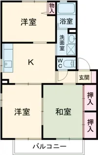 ディアコートE【2階】の間取り