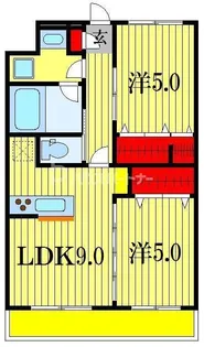 V-ROOM幕張本郷【1階】の間取り