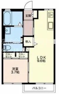 グリーンハイム【2階】の間取り