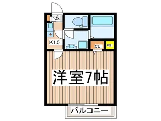 メゾンダジュール【2階】の間取り