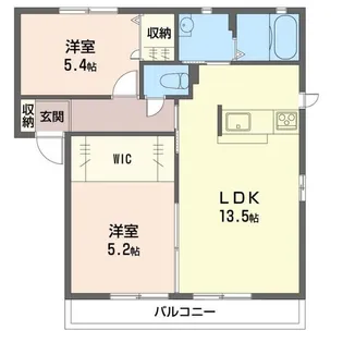 エスポワールA【1階】の間取り