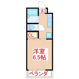 サンハイツありむら8【3階】の間取り