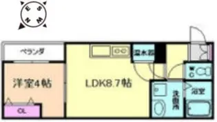 アート東大阪B【1階】の間取り