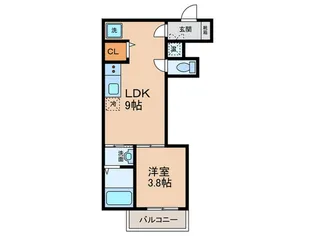 e-house 中村公園【3階】の間取り