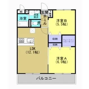 ユーミーベル【1階】の間取り