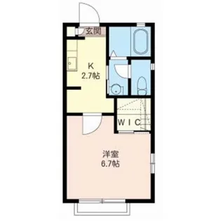 グリーン清風【1階】の間取り