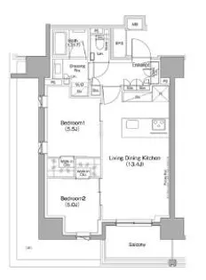 東京都北区滝野川6【マンション】の間取り