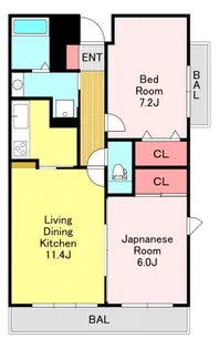 ENCHANTE【3階】の間取り